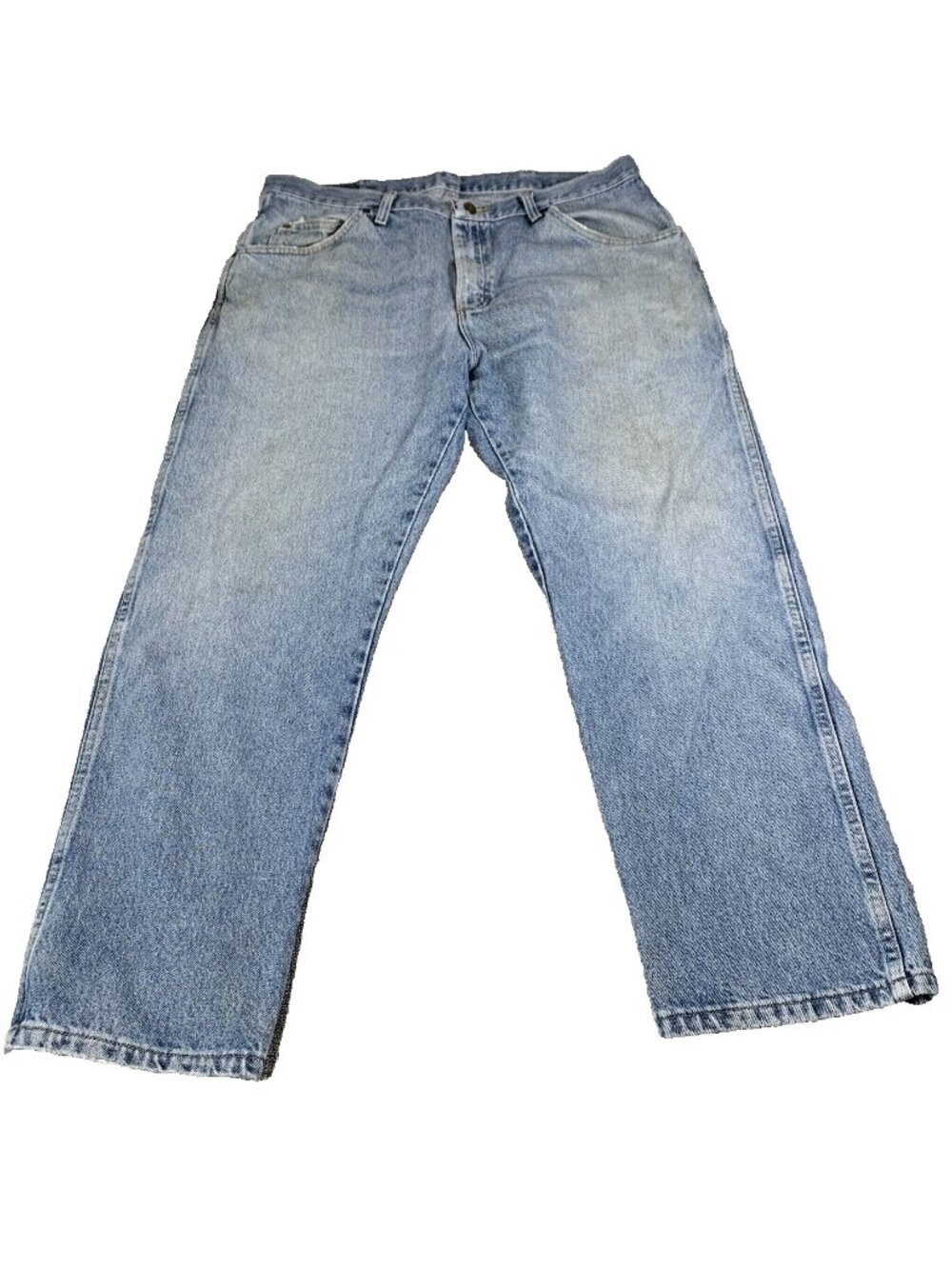 Wrangler Mens Jeans 38X29 Premium Quality 38 Regular Fit Denim Light 96501DS